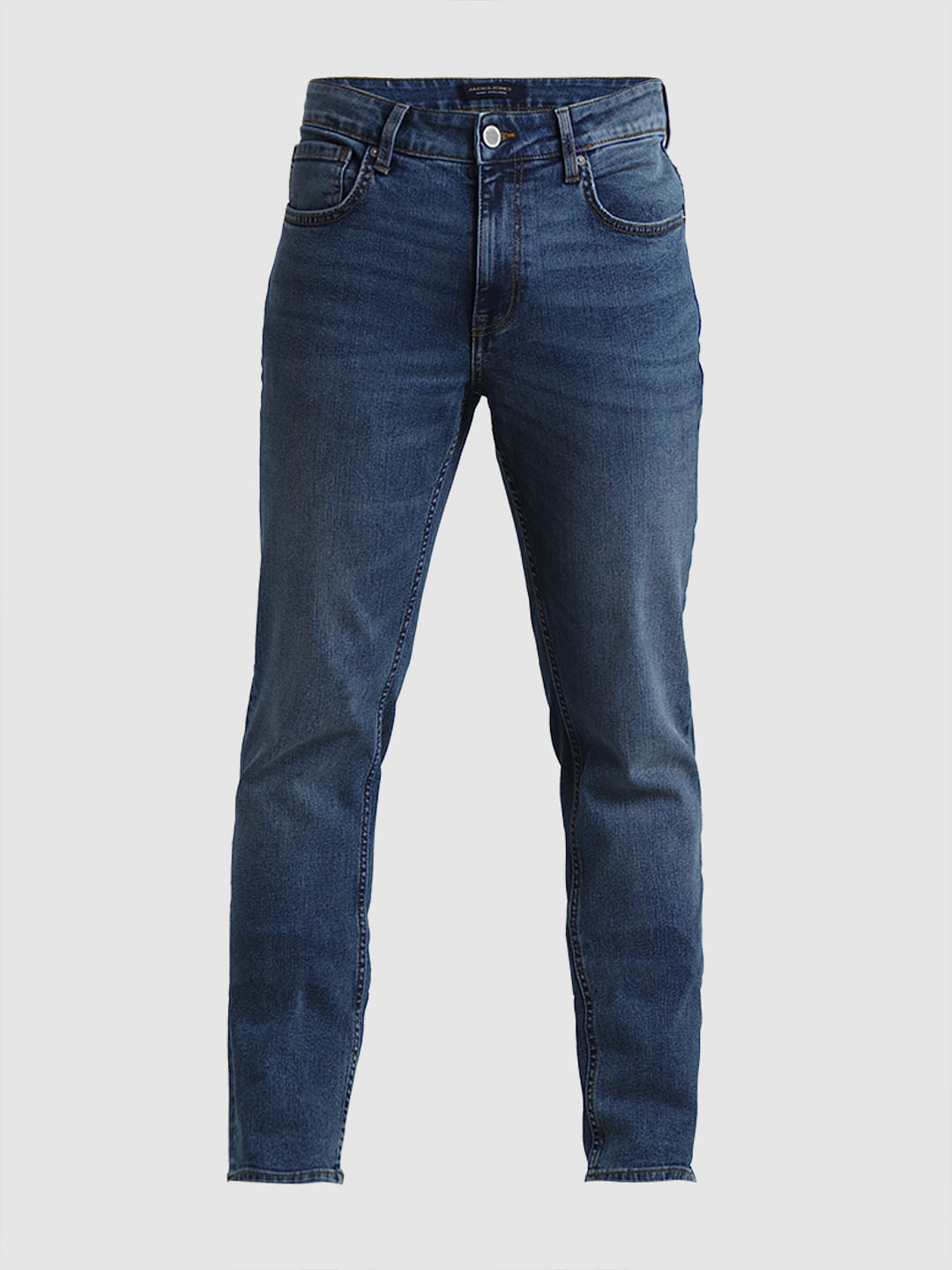 Blue Low Rise Washed Ben Skinny Jeans
