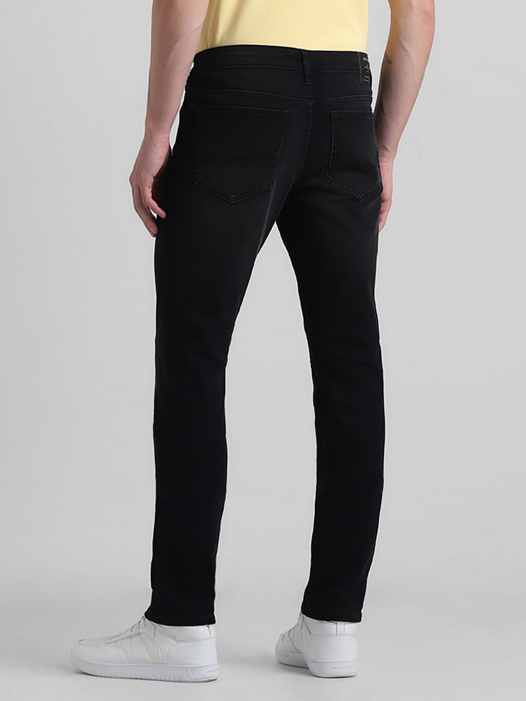 Black Low Rise Glenn Slim Fit Jeans