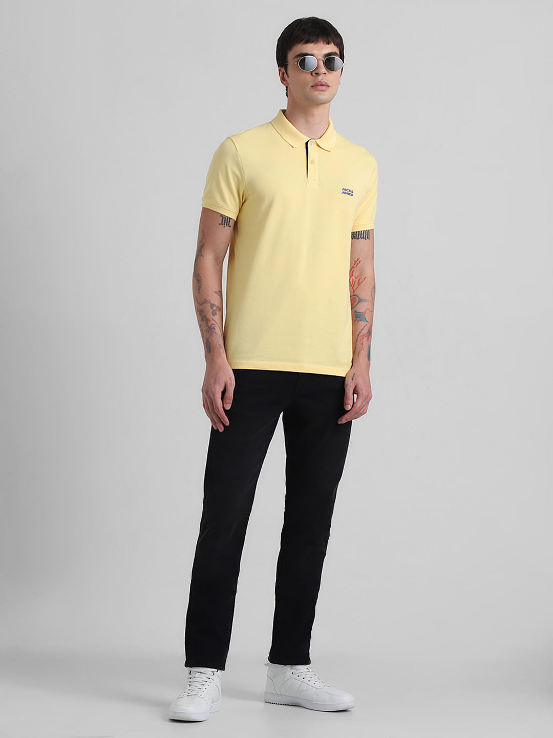 Black Low Rise Glenn Slim Fit Jeans