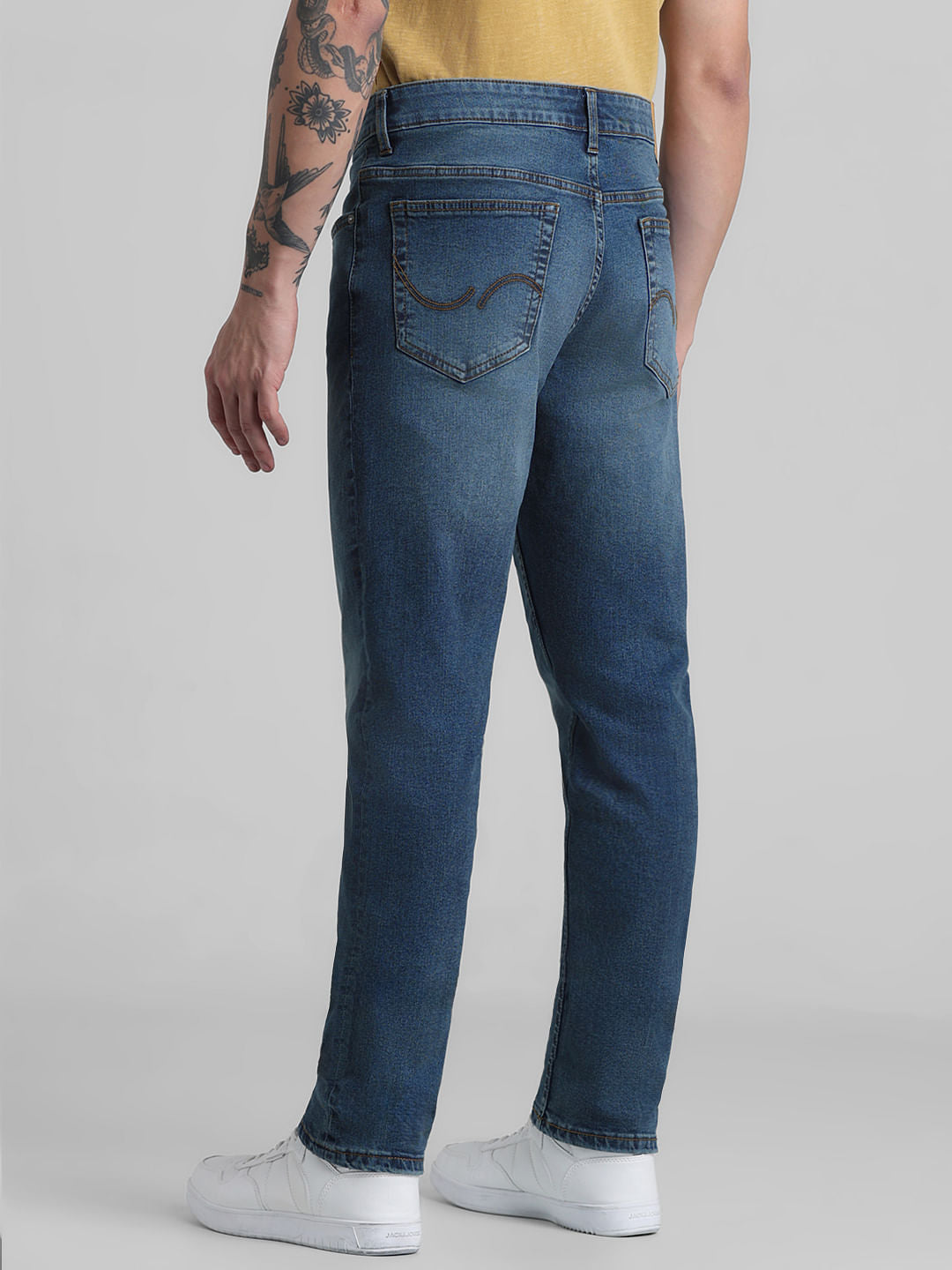 Blue Low Rise Glenn Slim Fit Jeans