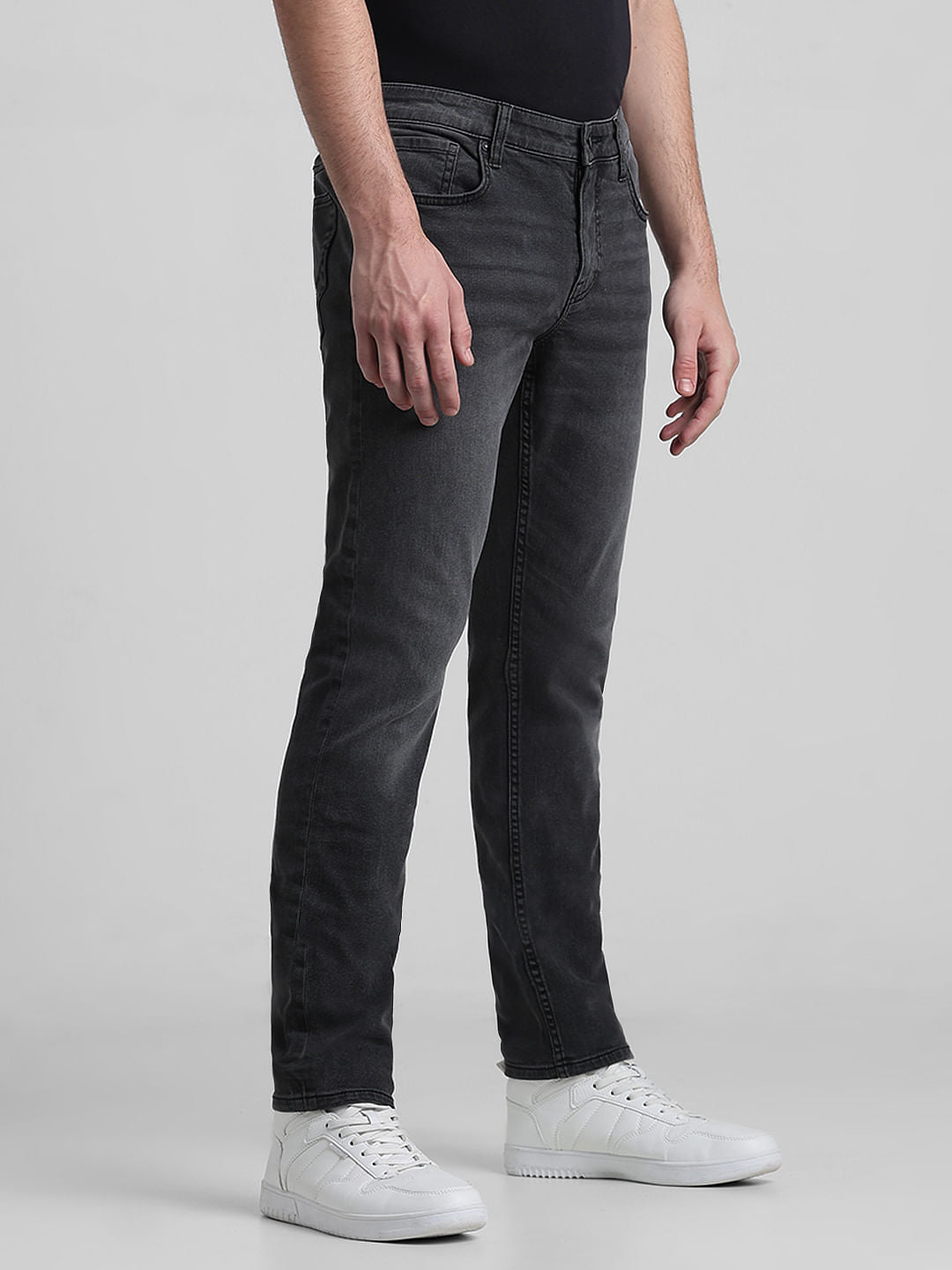 Grey Low Rise GLENN Slim Fit Jeans