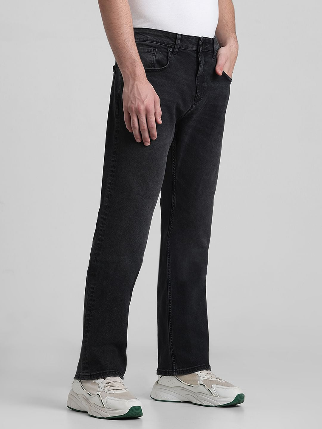 Black High Rise Ray Bootcut Jeans