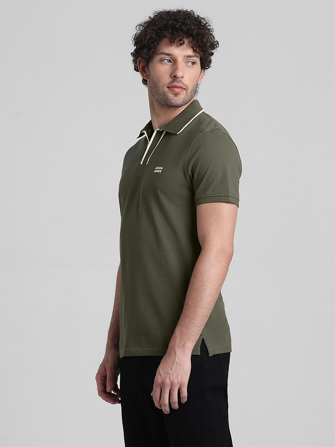 Green Cotton Polo T-shirt