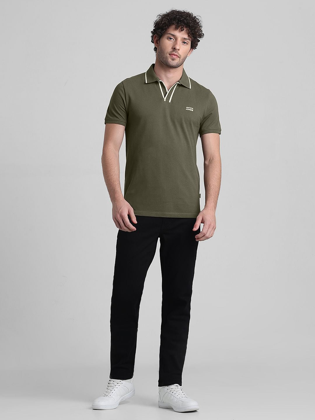 Green Cotton Polo T-shirt