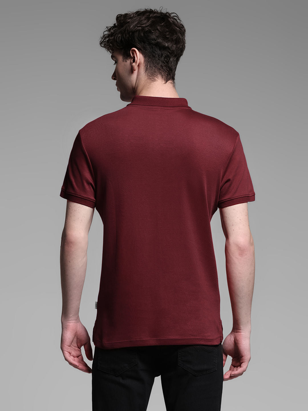 JACK7&JONES RED POLO T-SHIRT