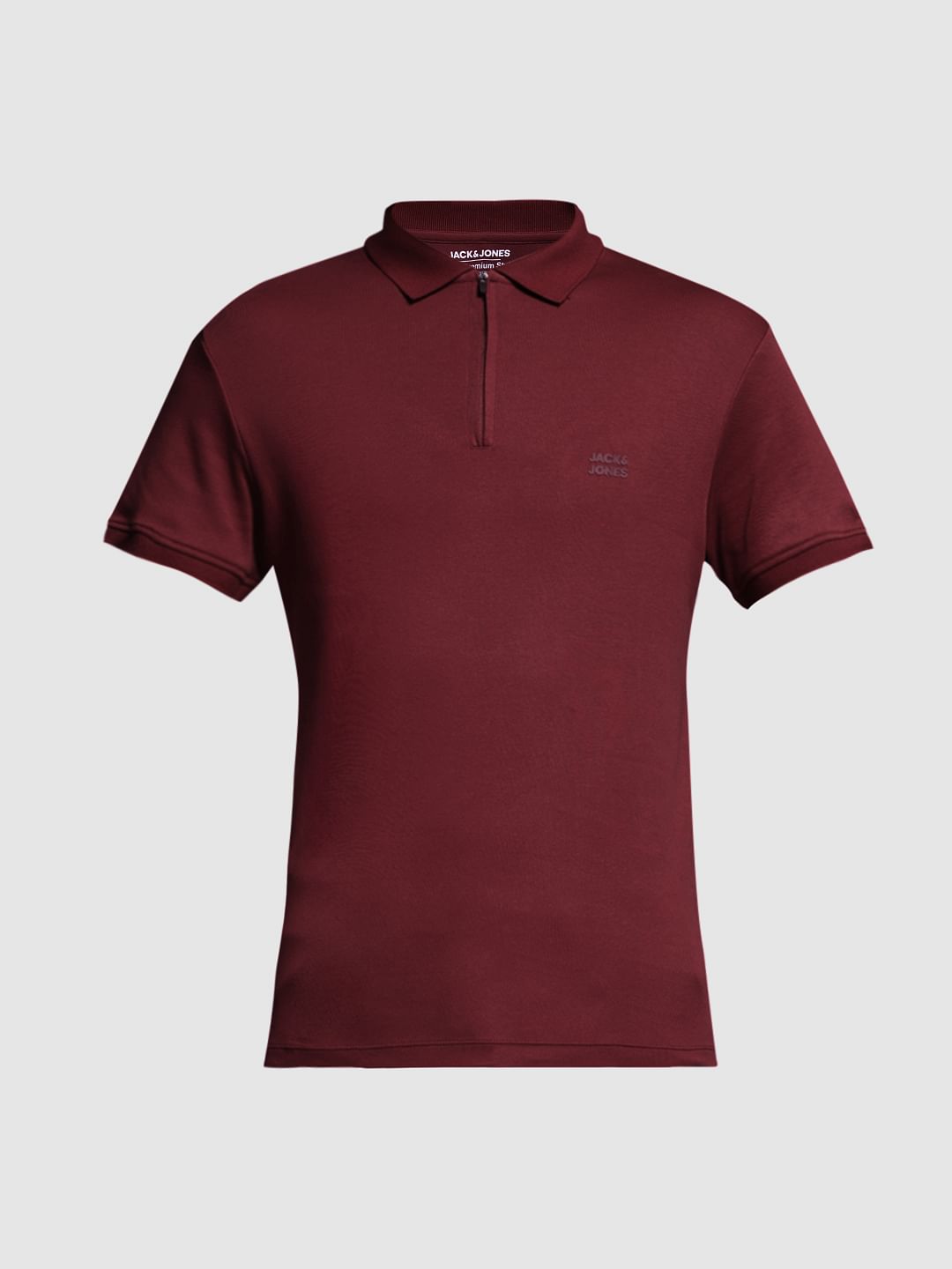 JACK7&JONES RED POLO T-SHIRT