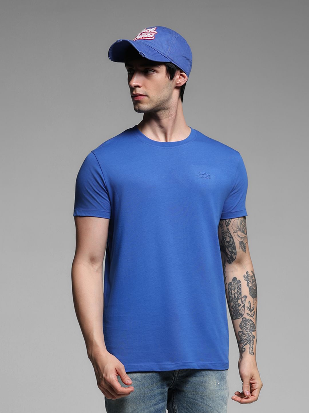 Blue Cotton T-Shirt