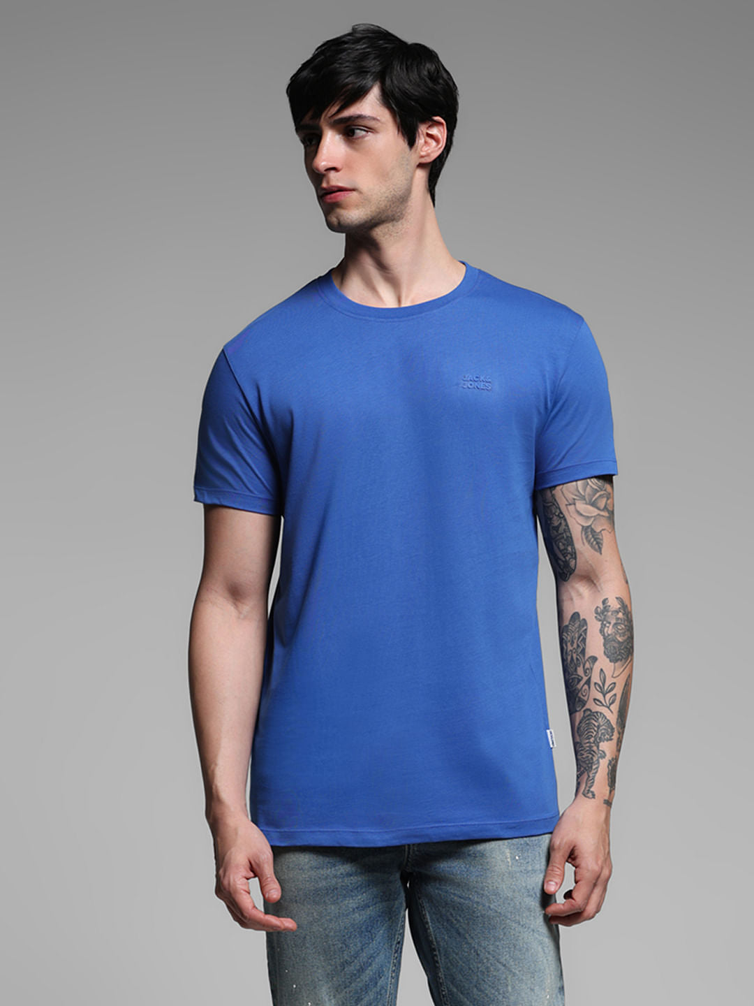 Blue Cotton T-Shirt