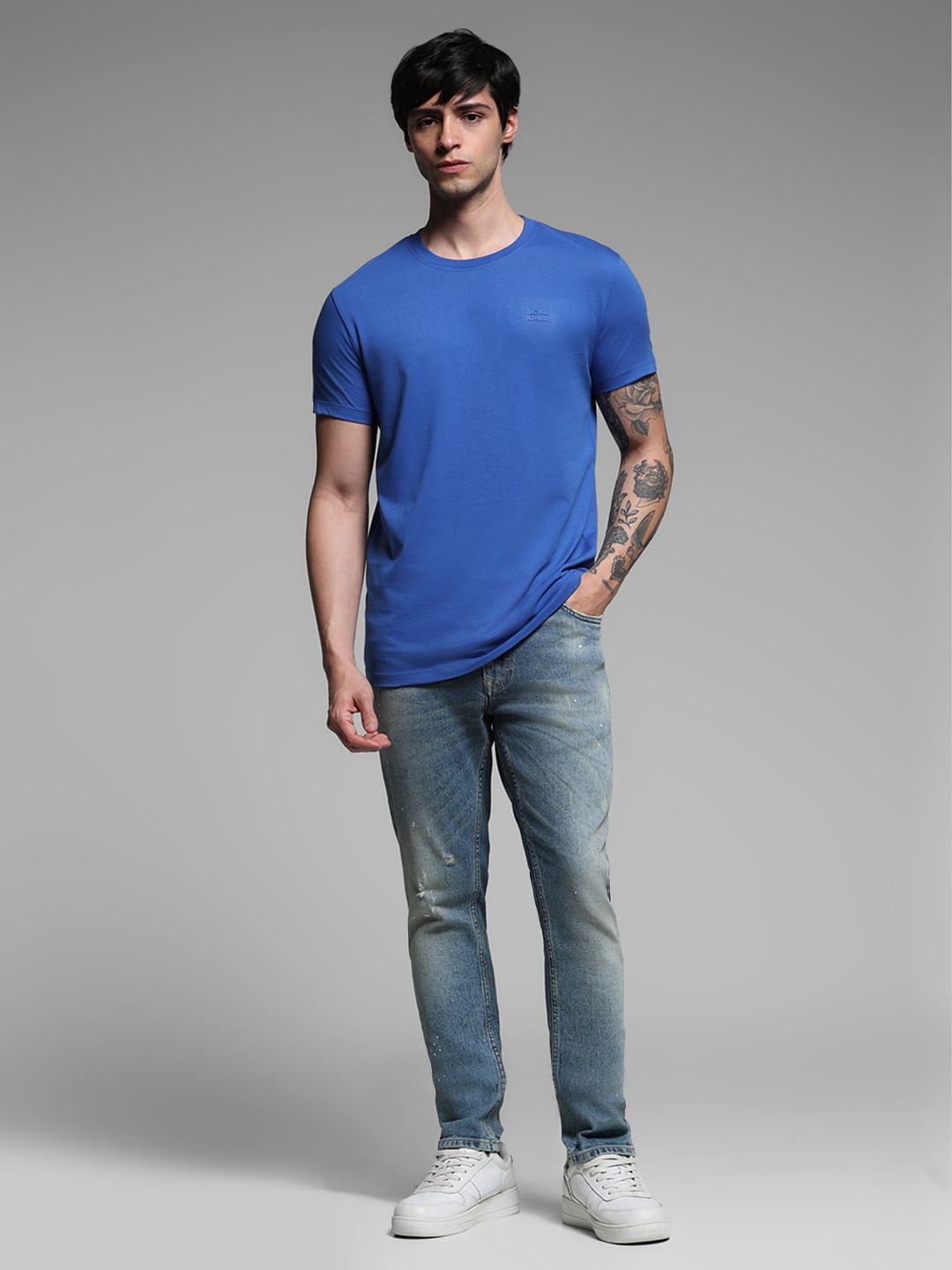 Blue Cotton T-Shirt