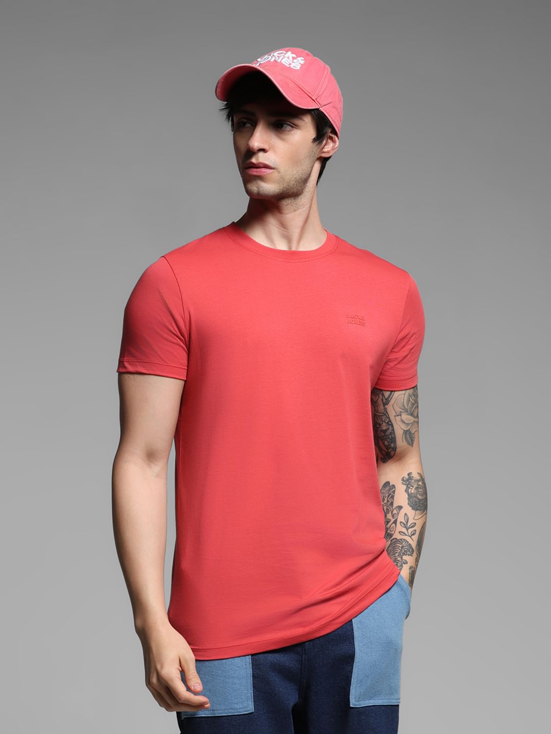 Pink Cotton T-Shirt - S
