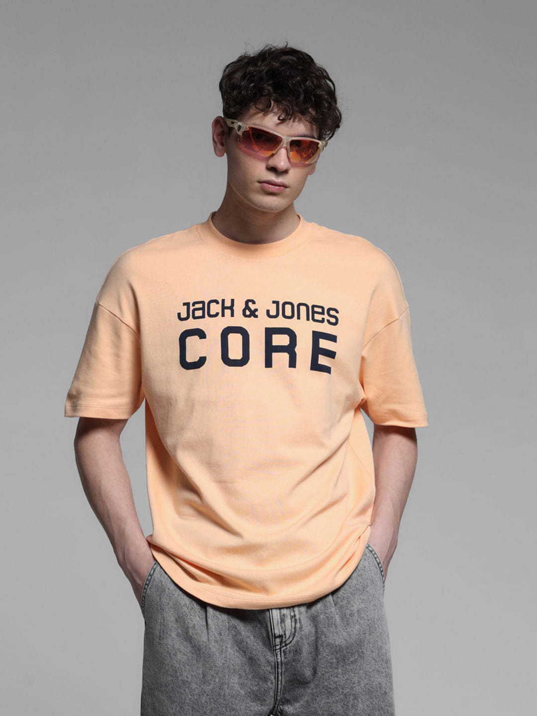 ORANGE CREW NECK SHIRT - XL