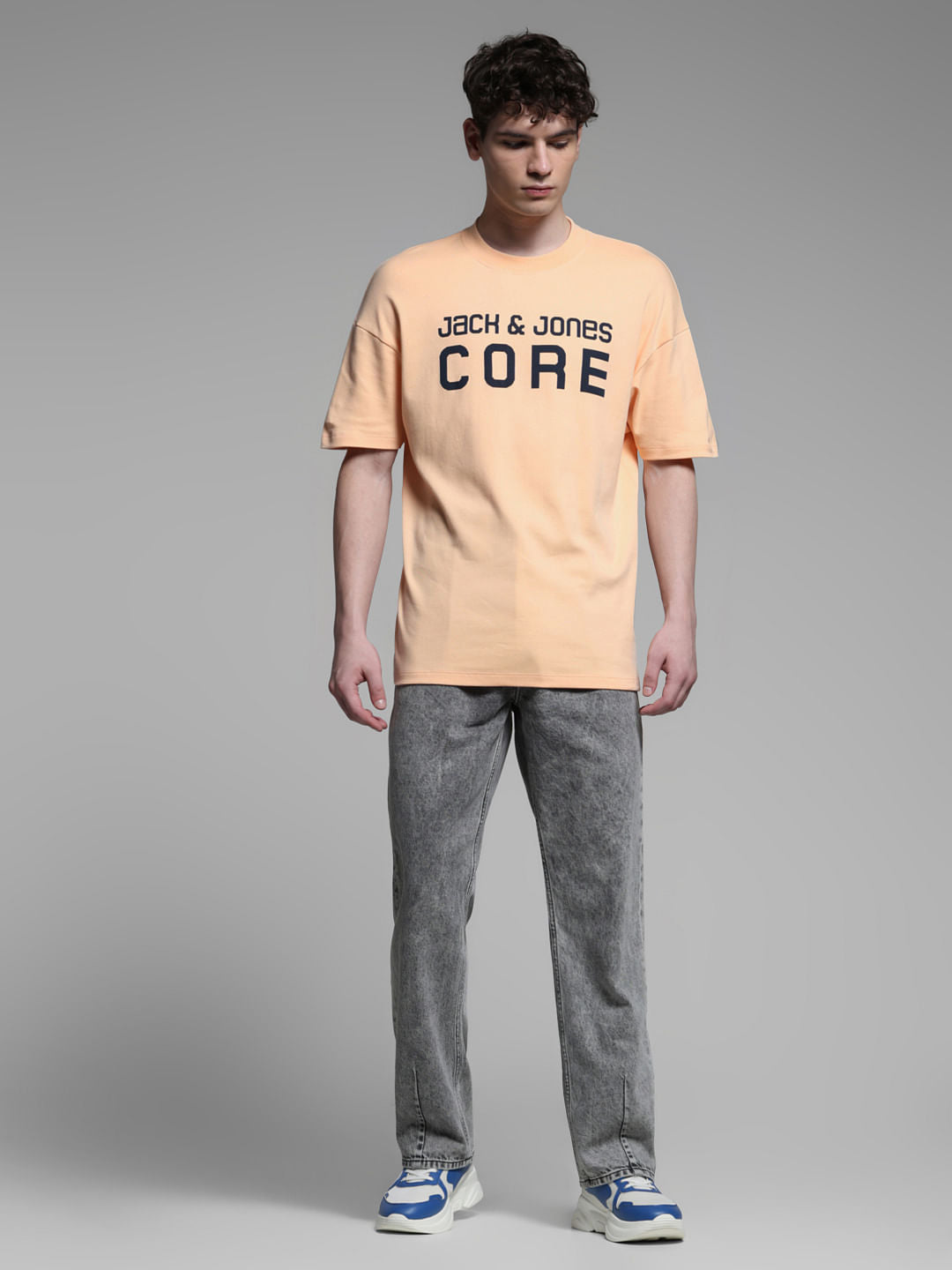 ORANGE CREW NECK SHIRT