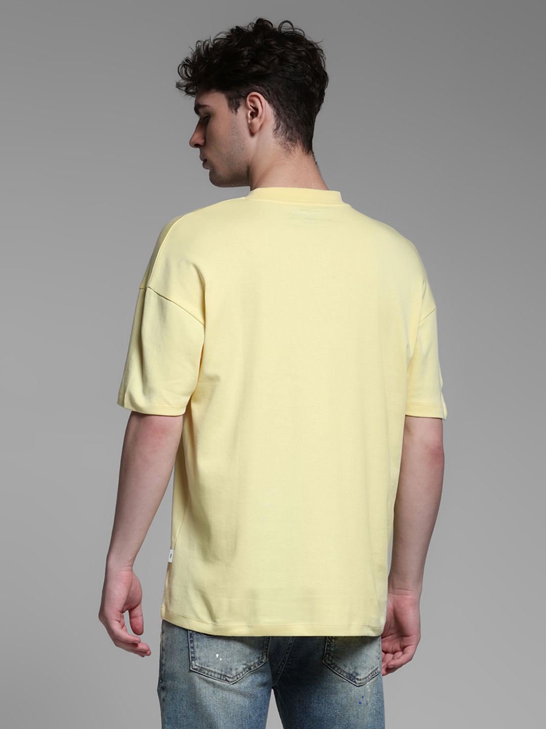 YELLOW LOGO PRINT SHIRT