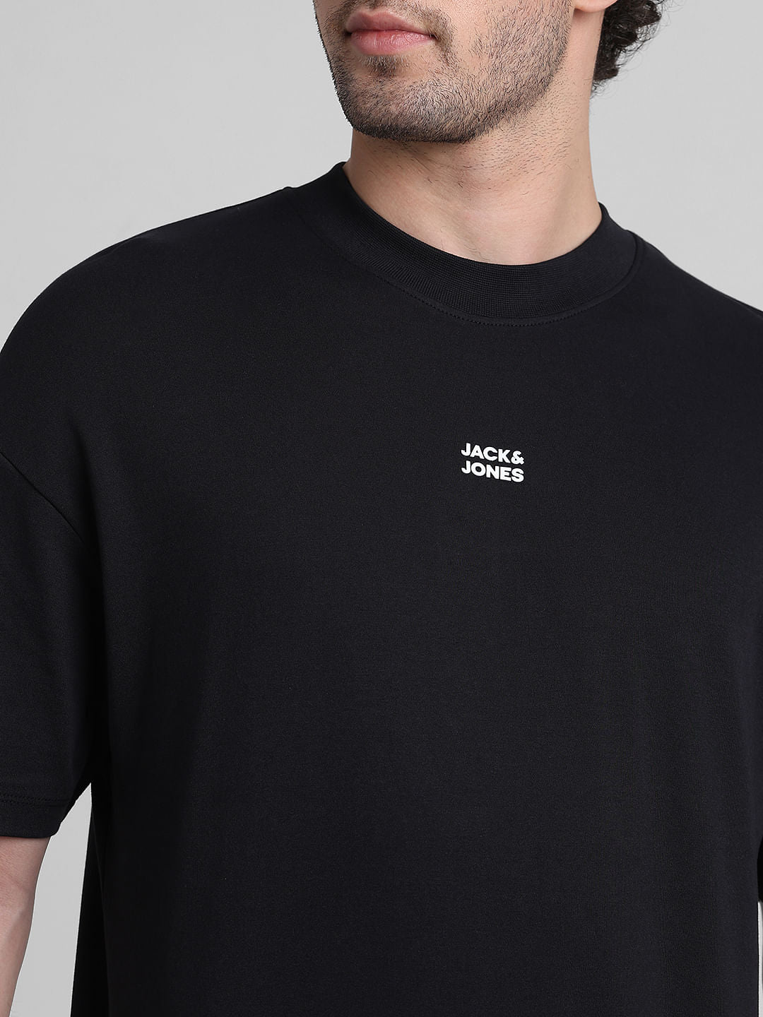 Black Graphic Printed Oversized T-shirt
