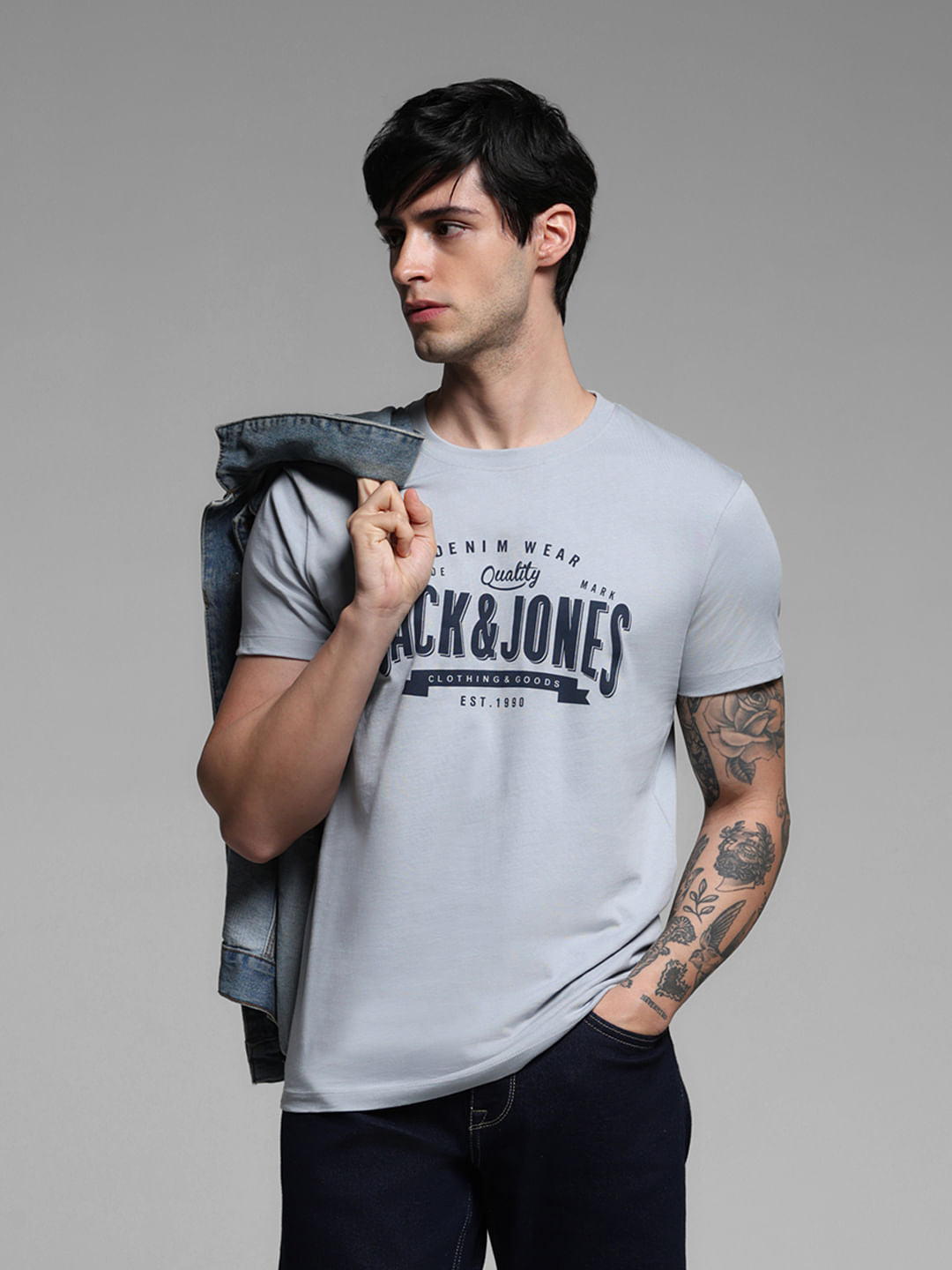 Grey Printed T-shirt