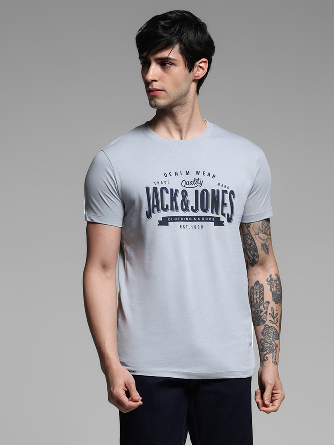 Grey Printed T-shirt