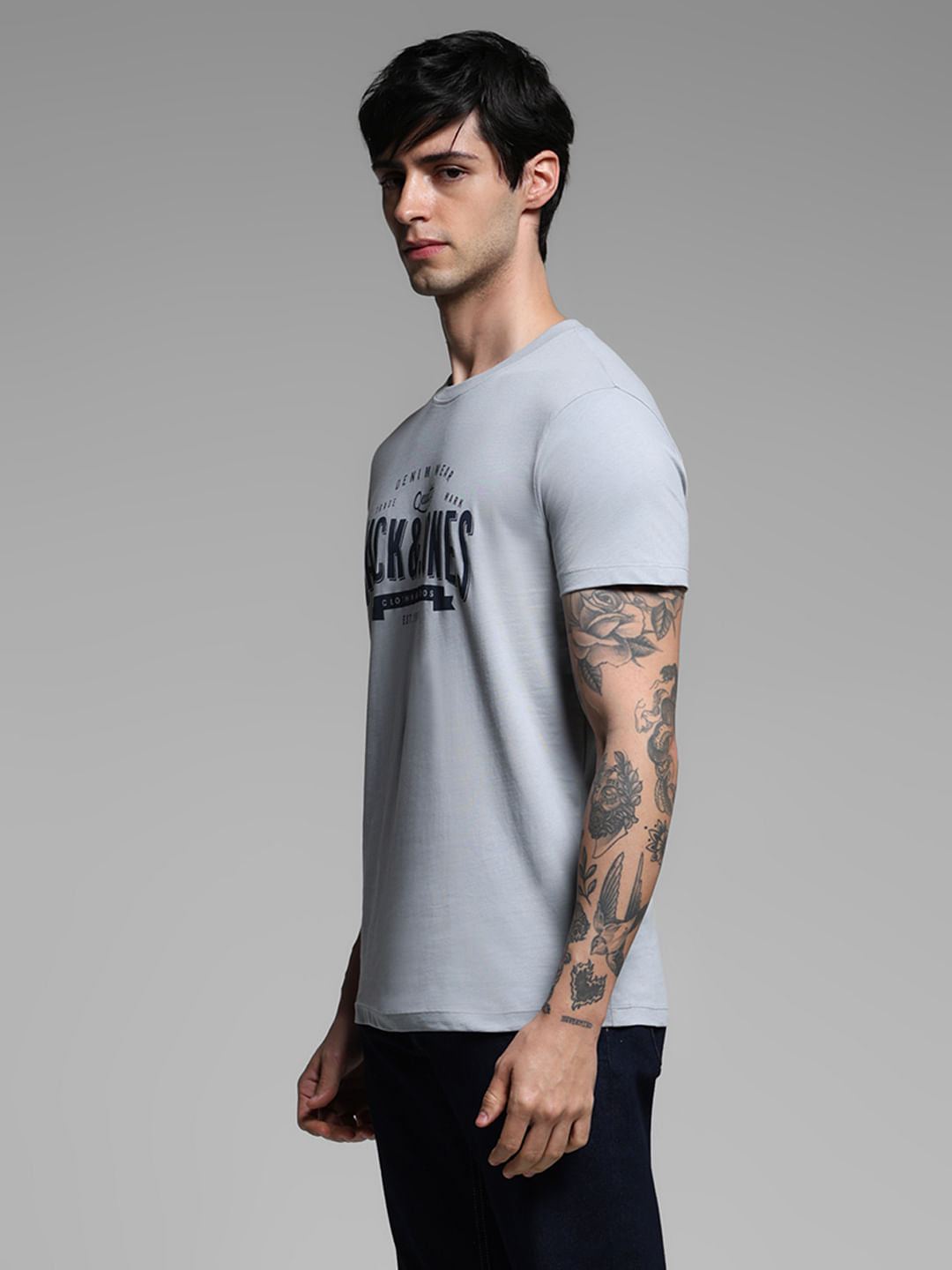 Grey Printed T-shirt