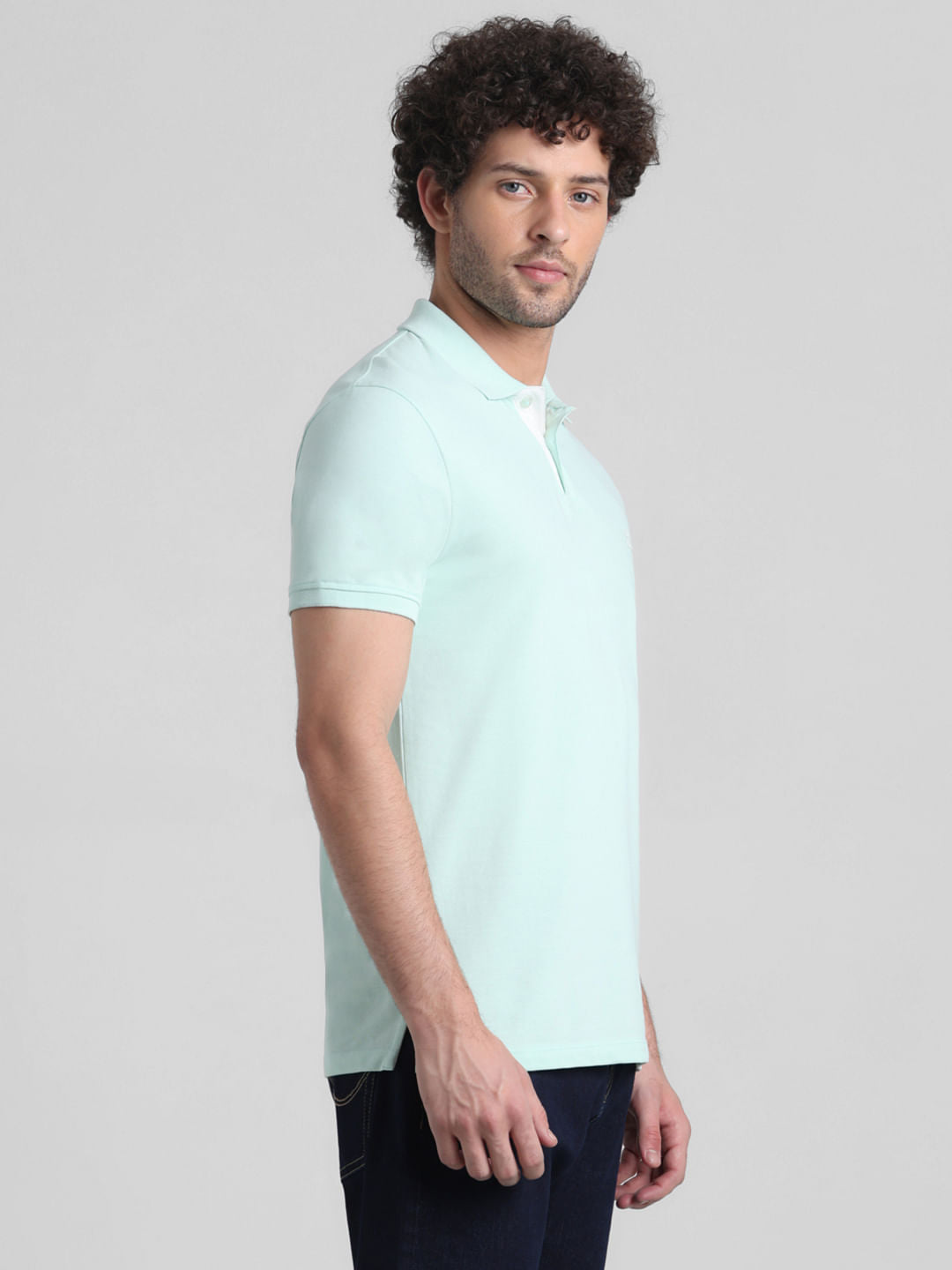 Light Green Cotton Polo