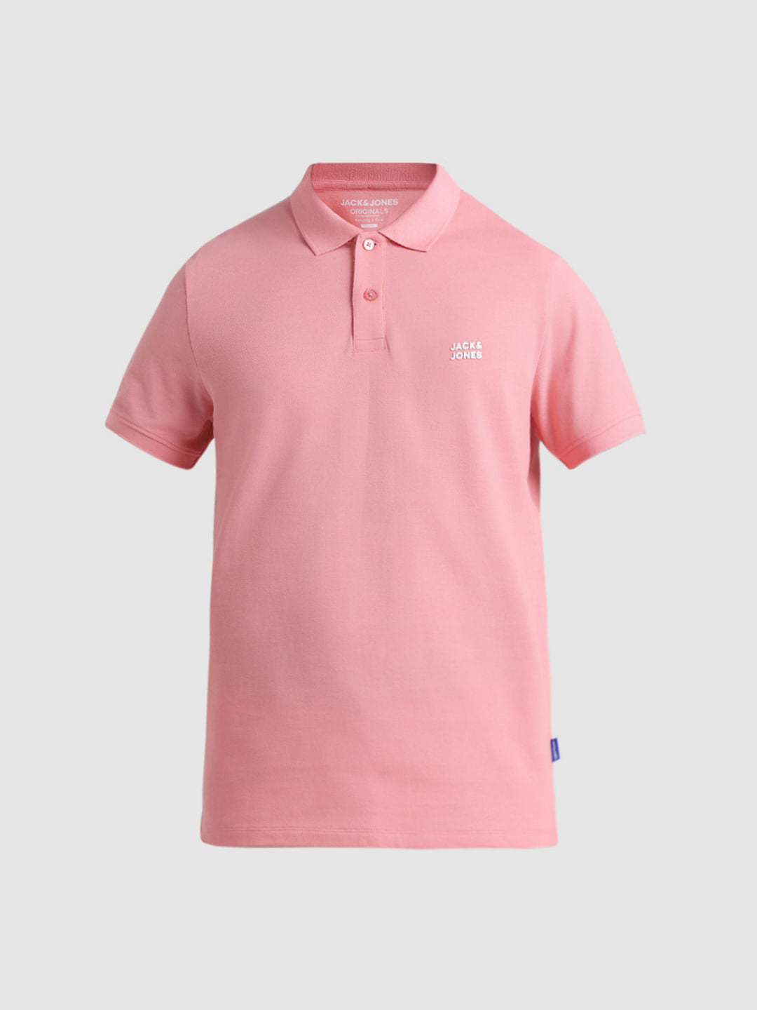 Pink Cotton Polo T-shirt