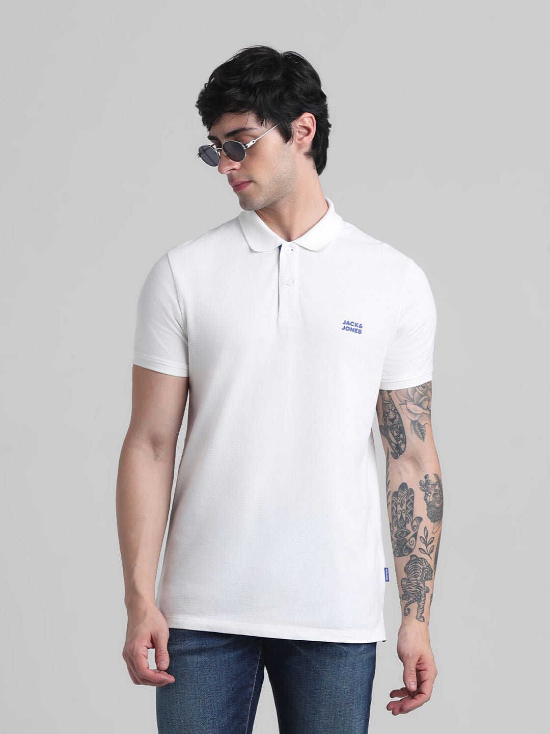White Chest Branding Polo