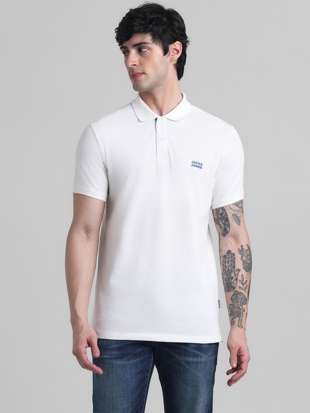 White Chest Branding Polo