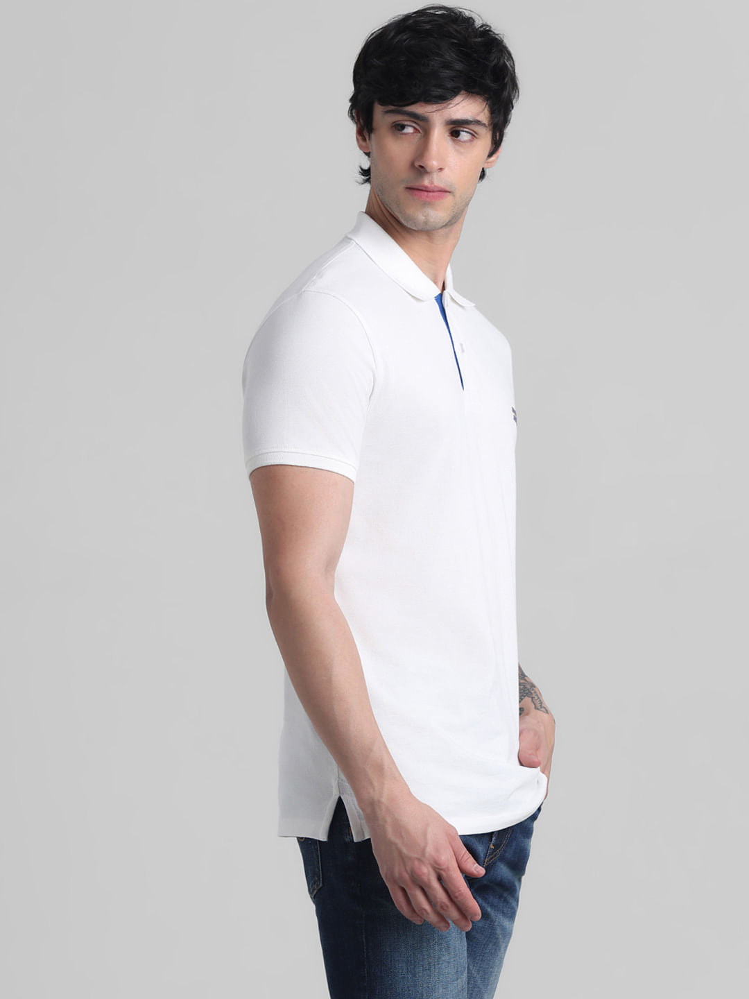 White Chest Branding Polo
