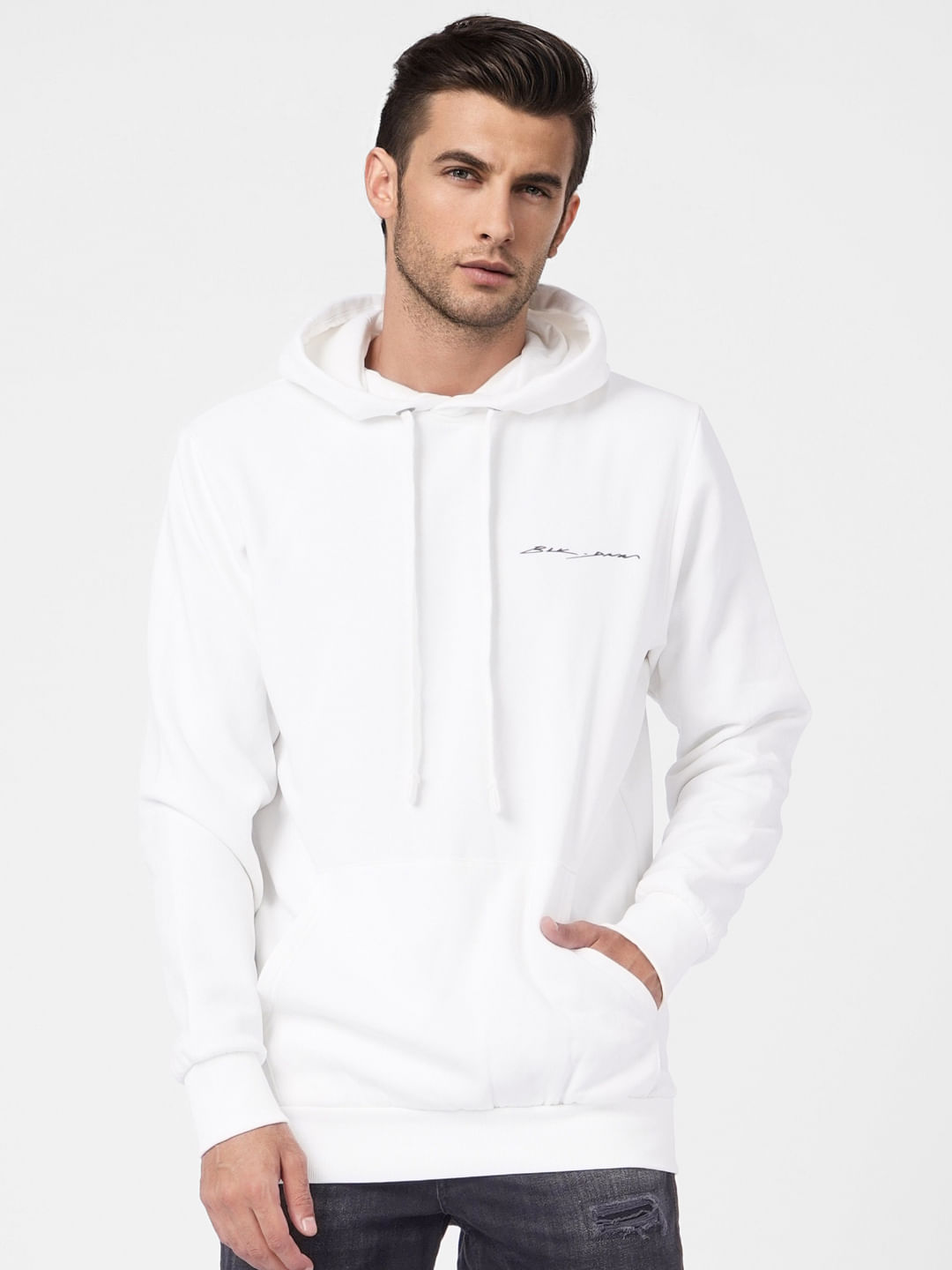 White Hooded Sweatshirt