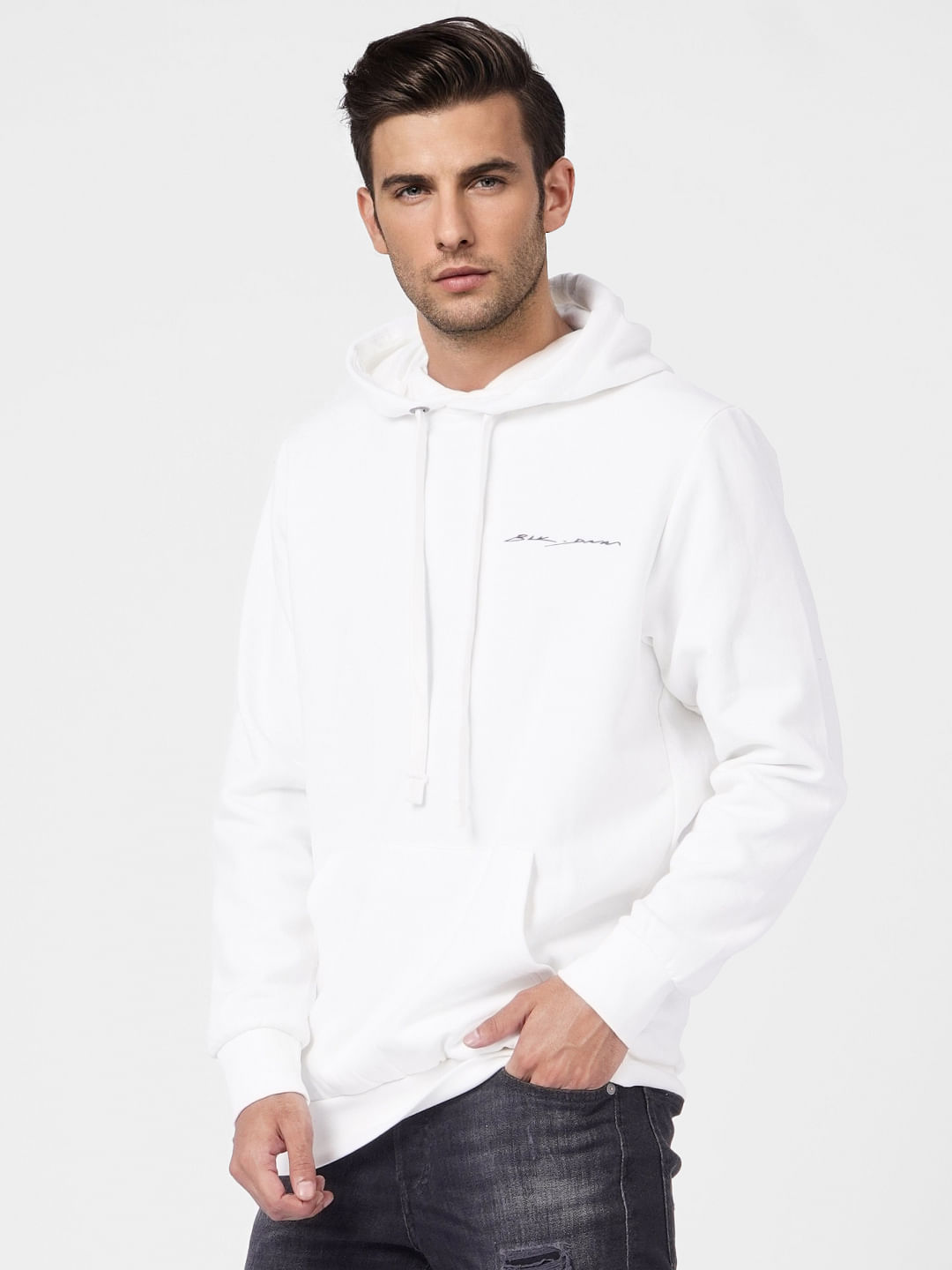 White Hooded Sweatshirt