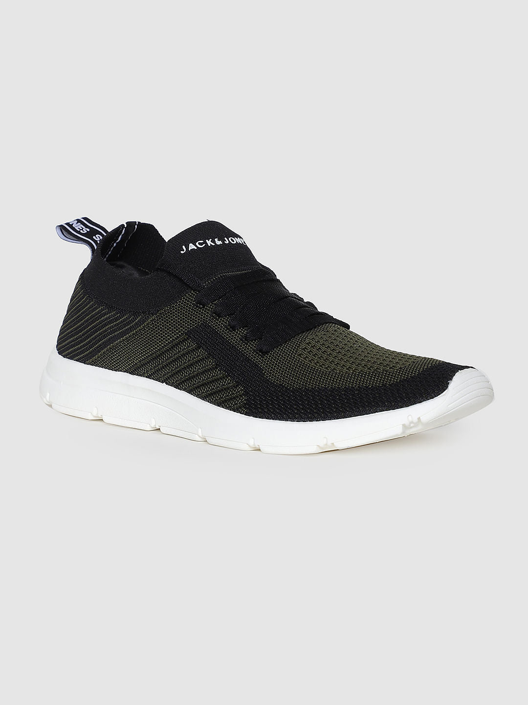 Black Self-Design Sneakers
