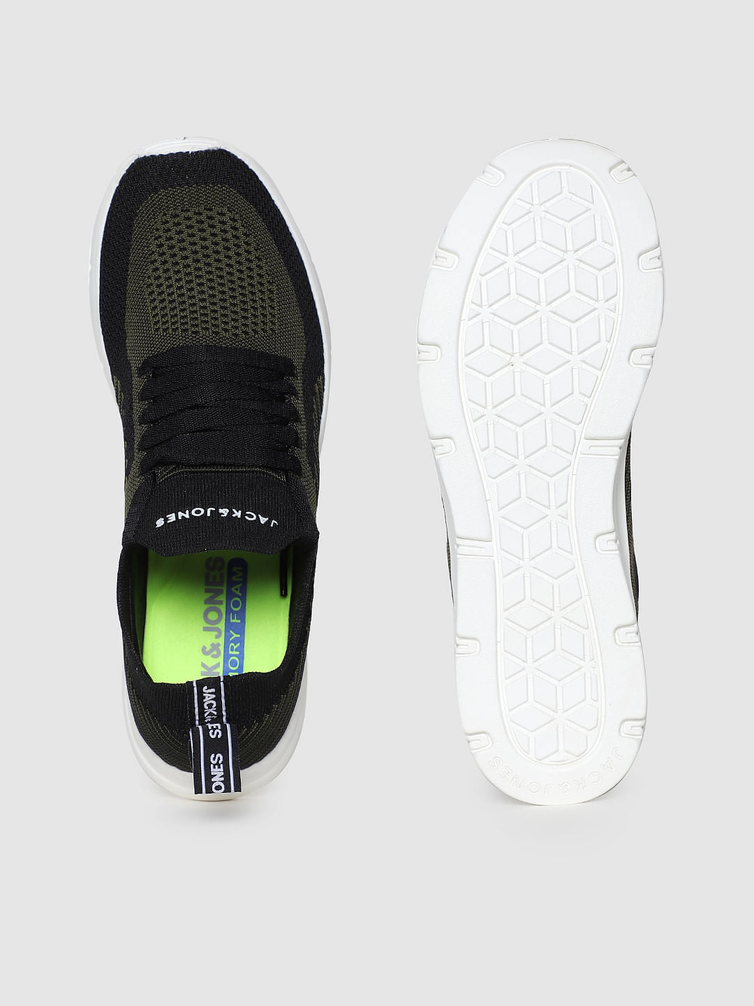 Black Self-Design Sneakers