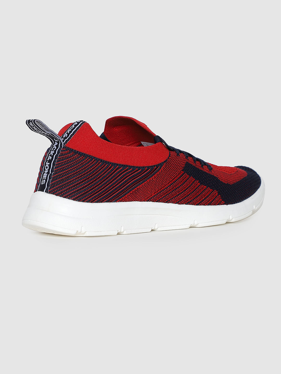 Red Self-Design Sneakers