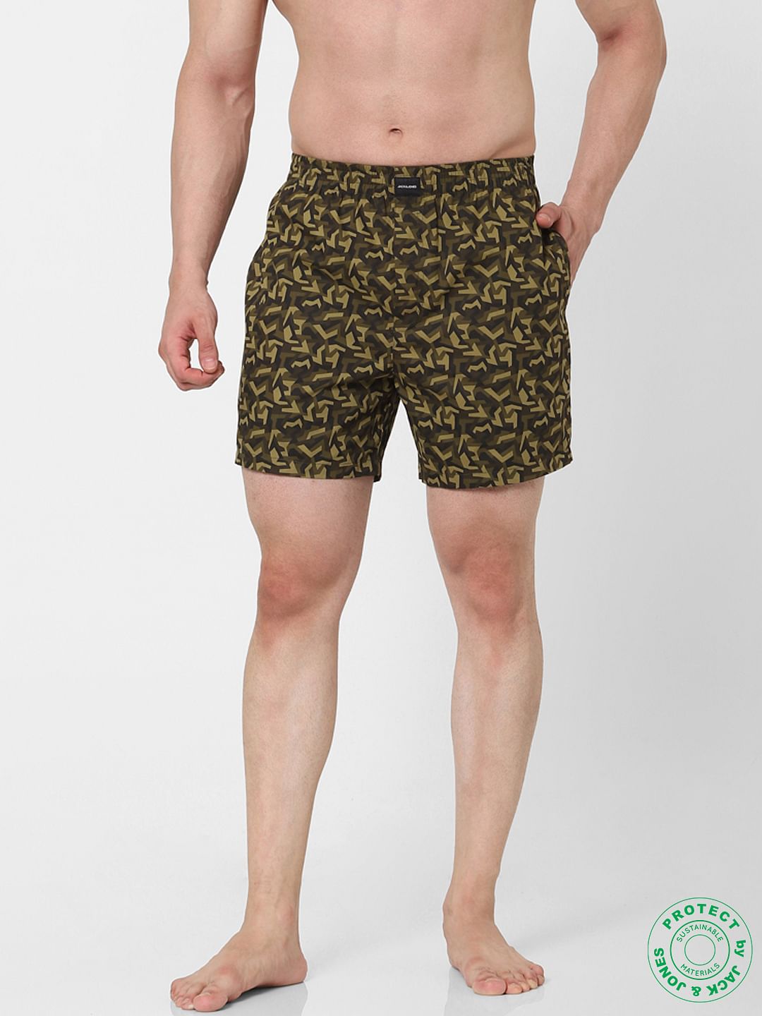 Green Camo Boxers - S