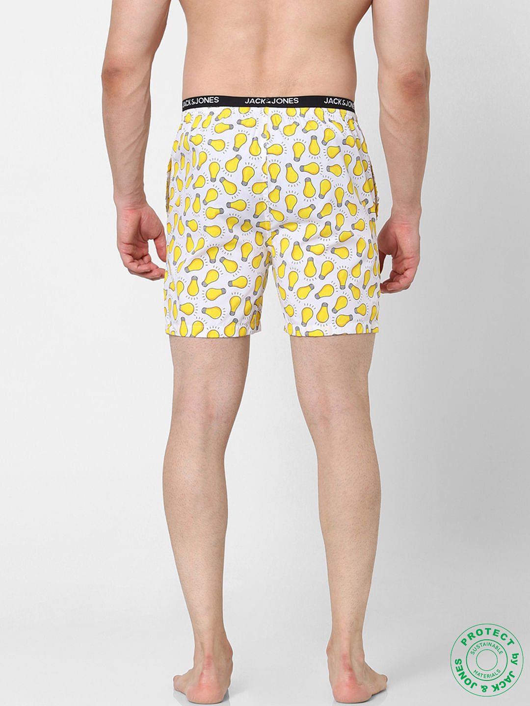 White Light Bulb Print Boxers