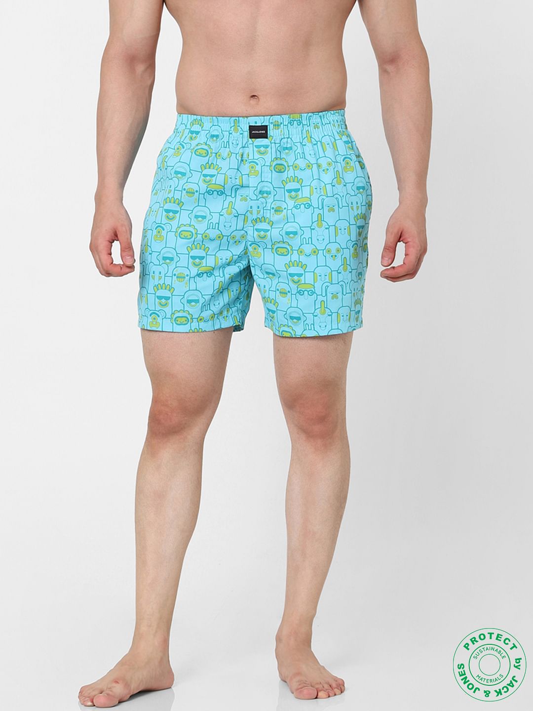 Blue Doodle Boxers - S