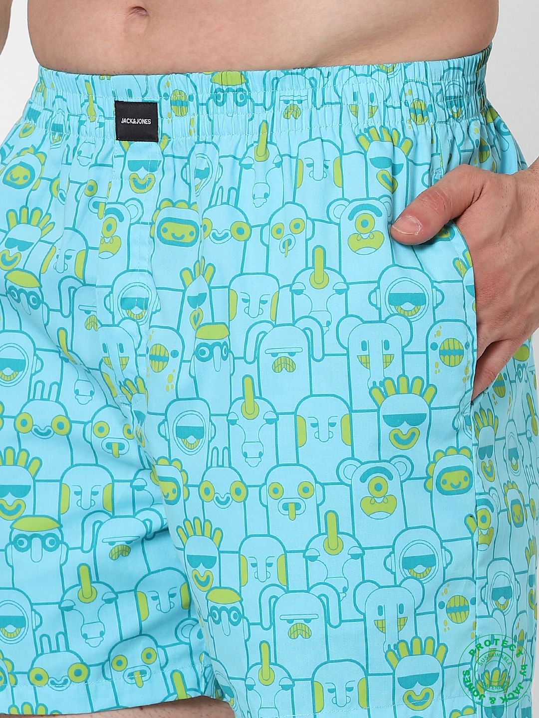 Blue Doodle Boxers