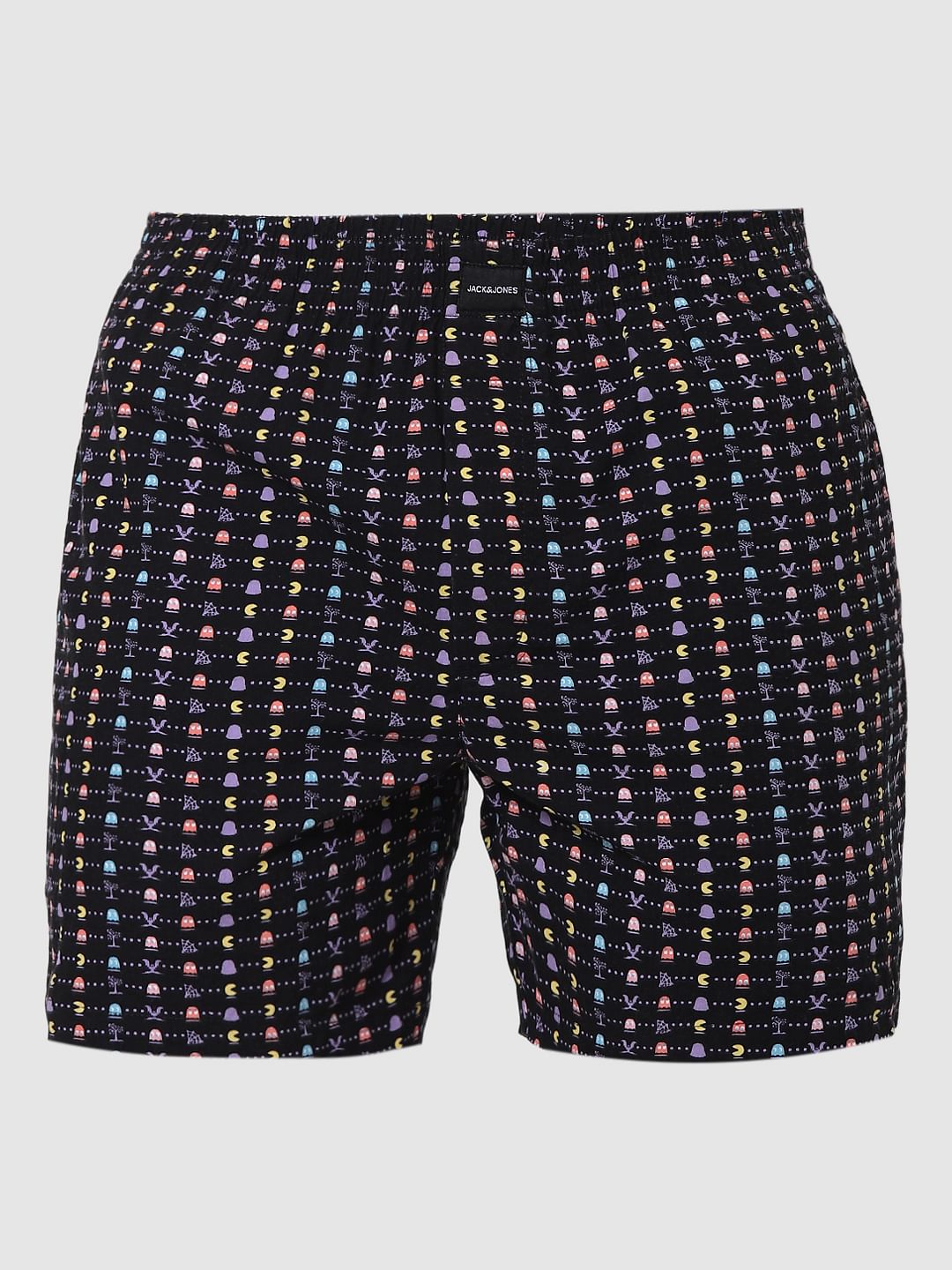 X PAC-MAN Black Gaming Print Boxers