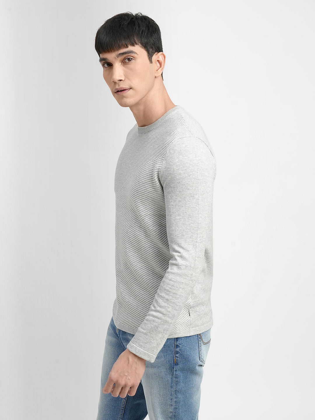 Light Grey Cotton Pullover