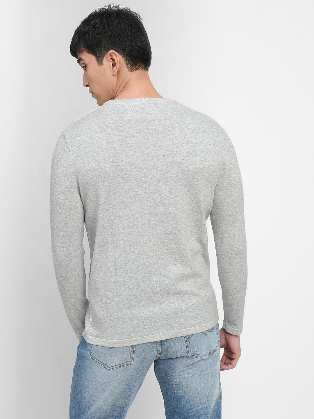 Light Grey Cotton Pullover