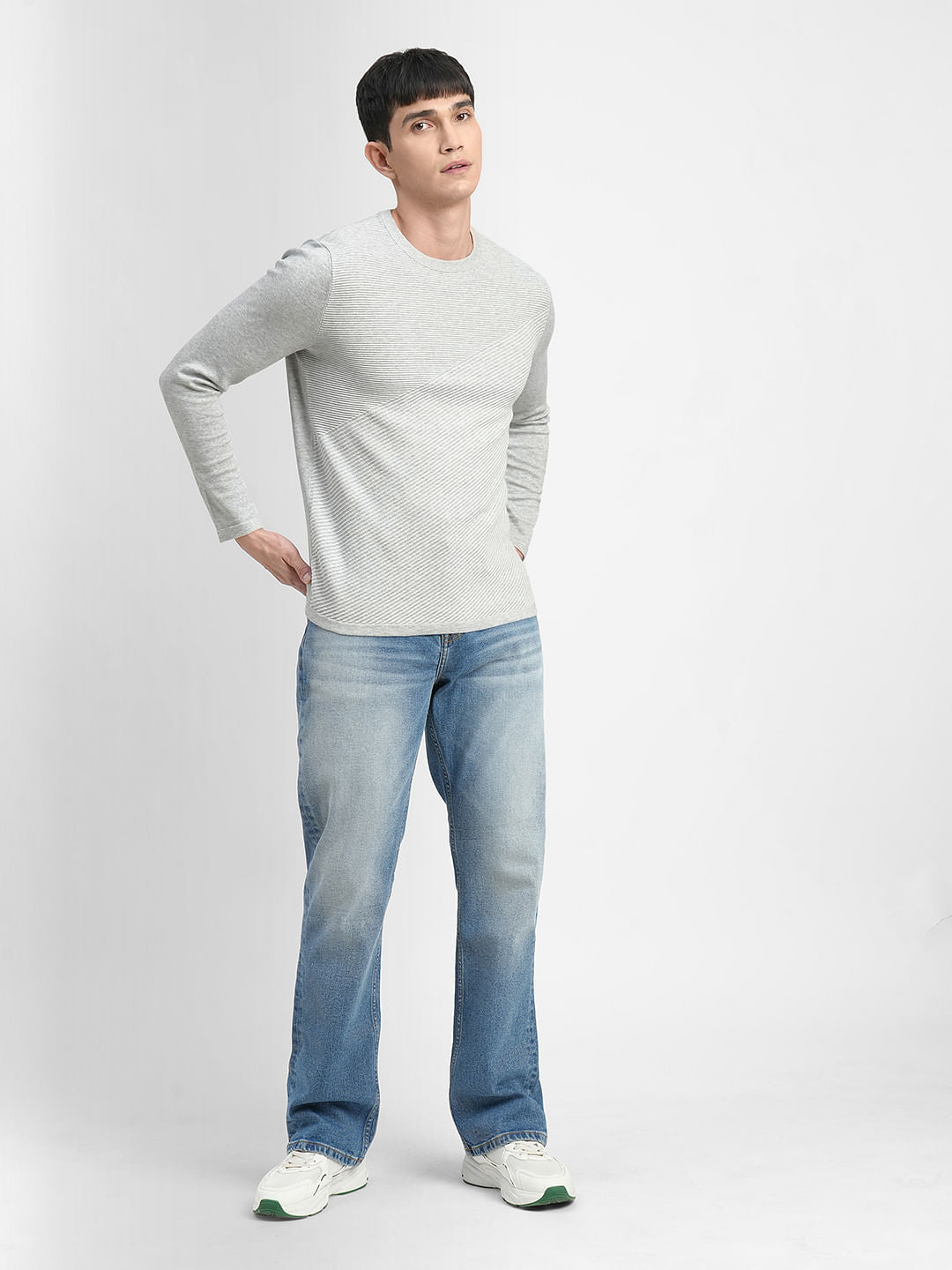 Light Grey Cotton Pullover