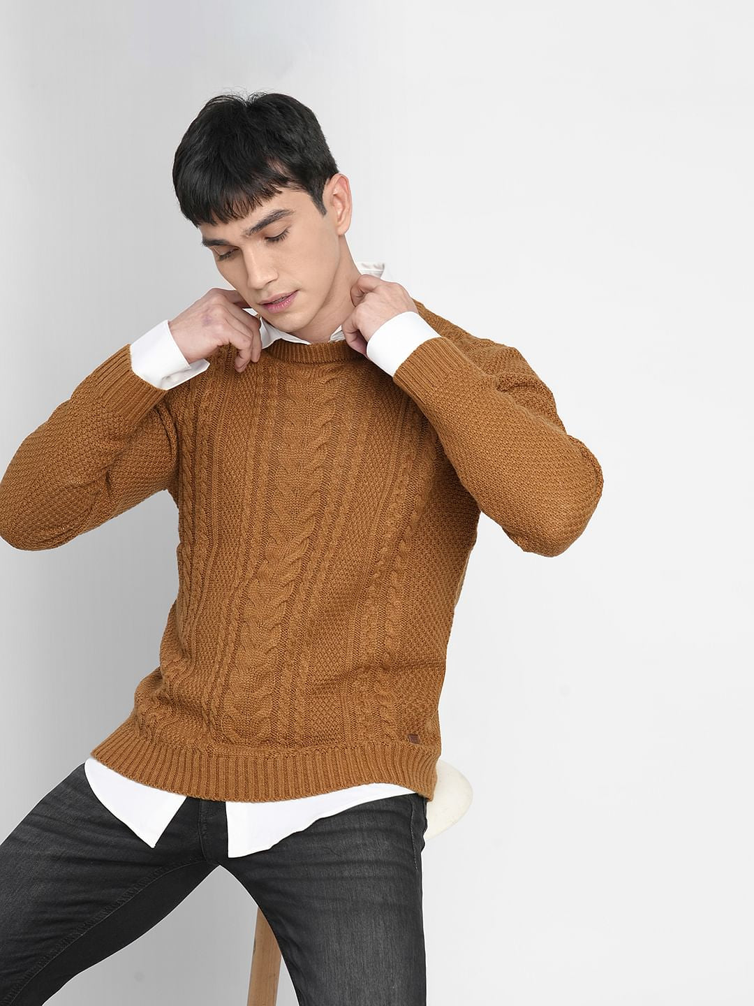 Dark Brown Sweater - S