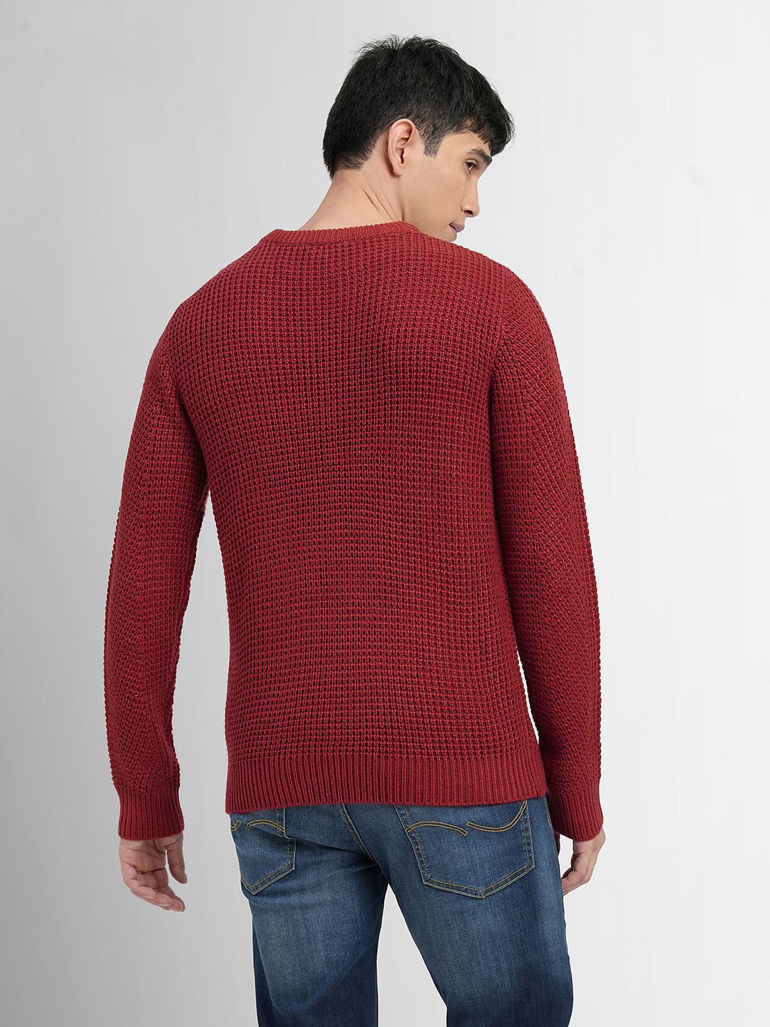 Red Textured Sweater