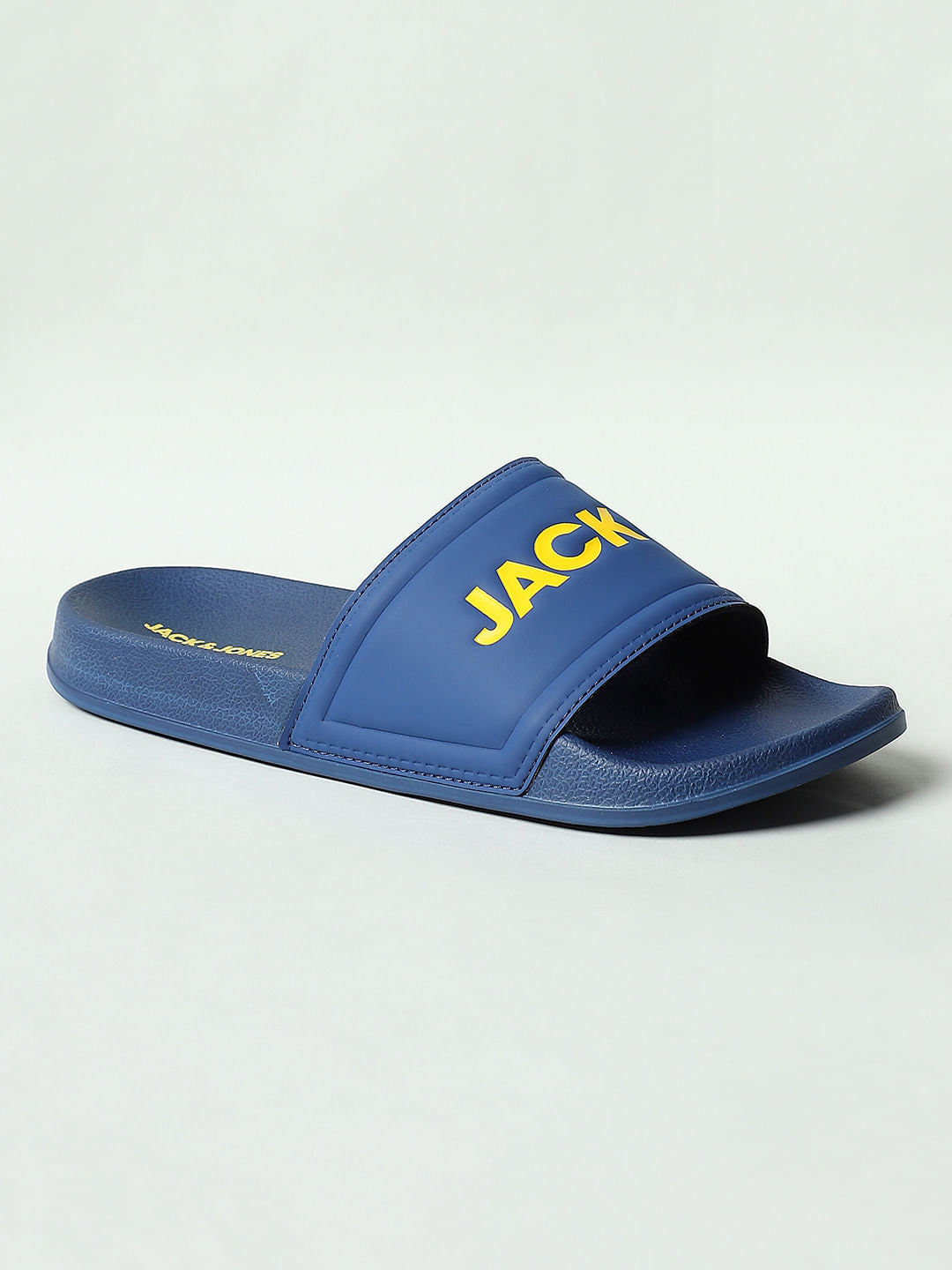 Blue Logo Print Sliders