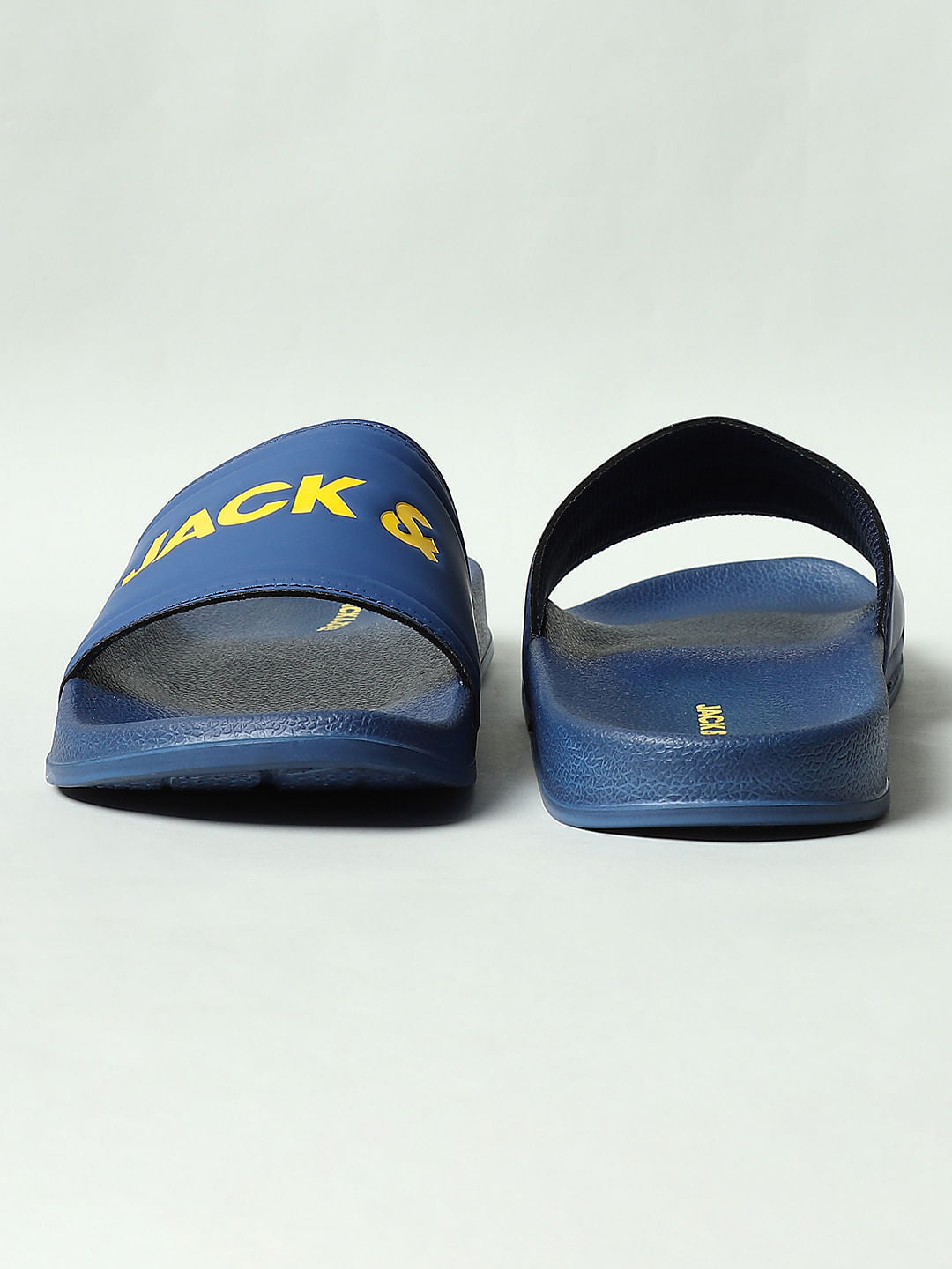 Blue Logo Print Sliders