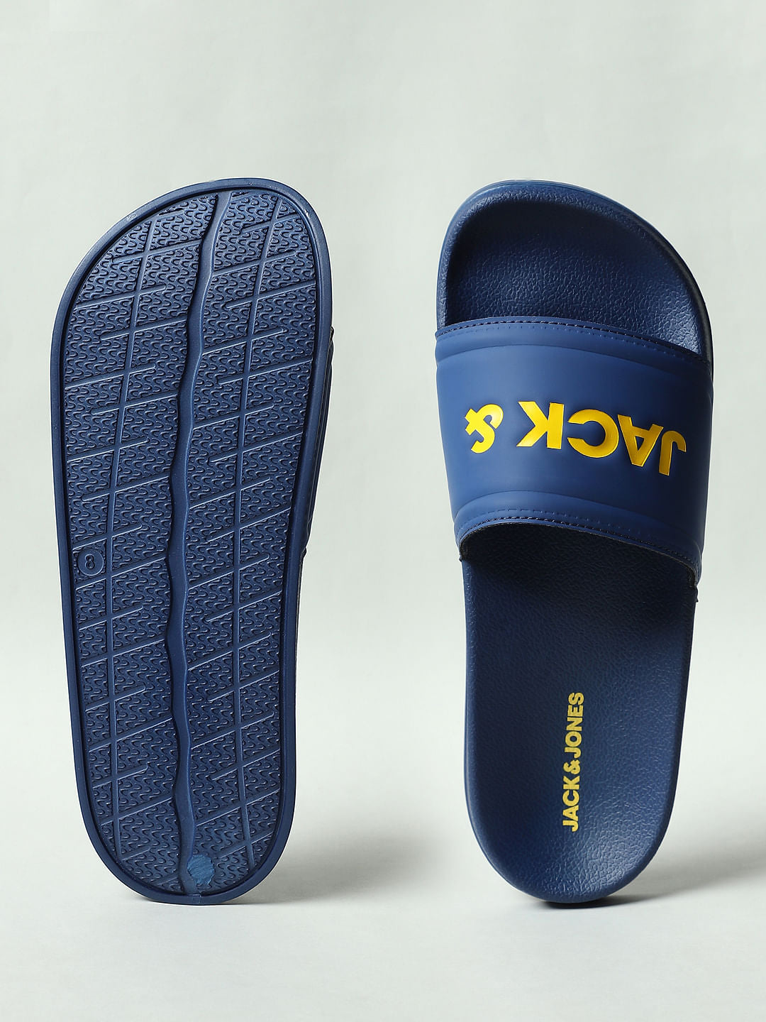 Blue Logo Print Sliders