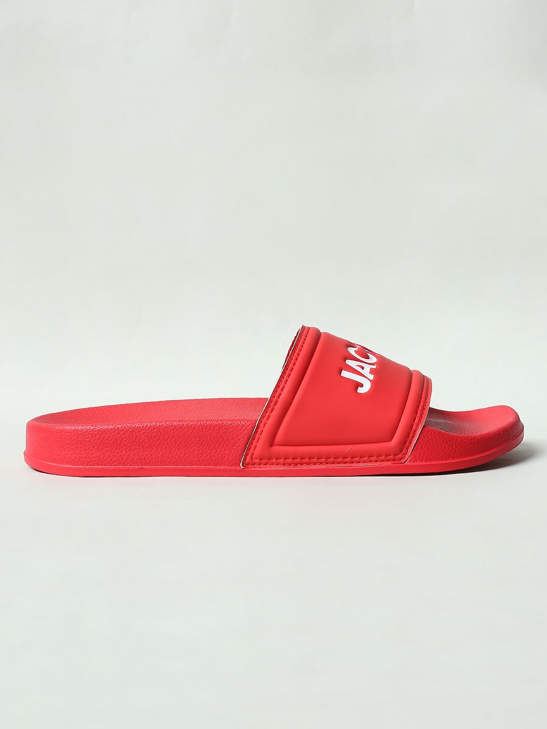 Red Logo Print Sliders - 6