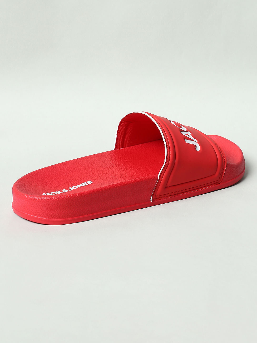 Red Logo Print Sliders