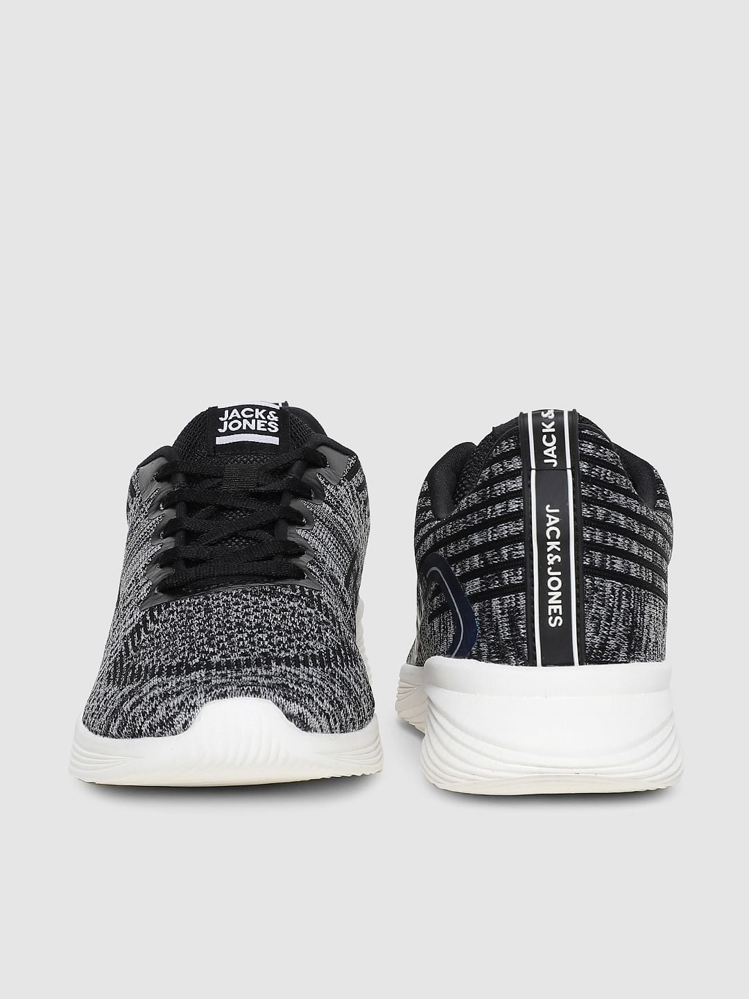 Black Self-Design Sneakers