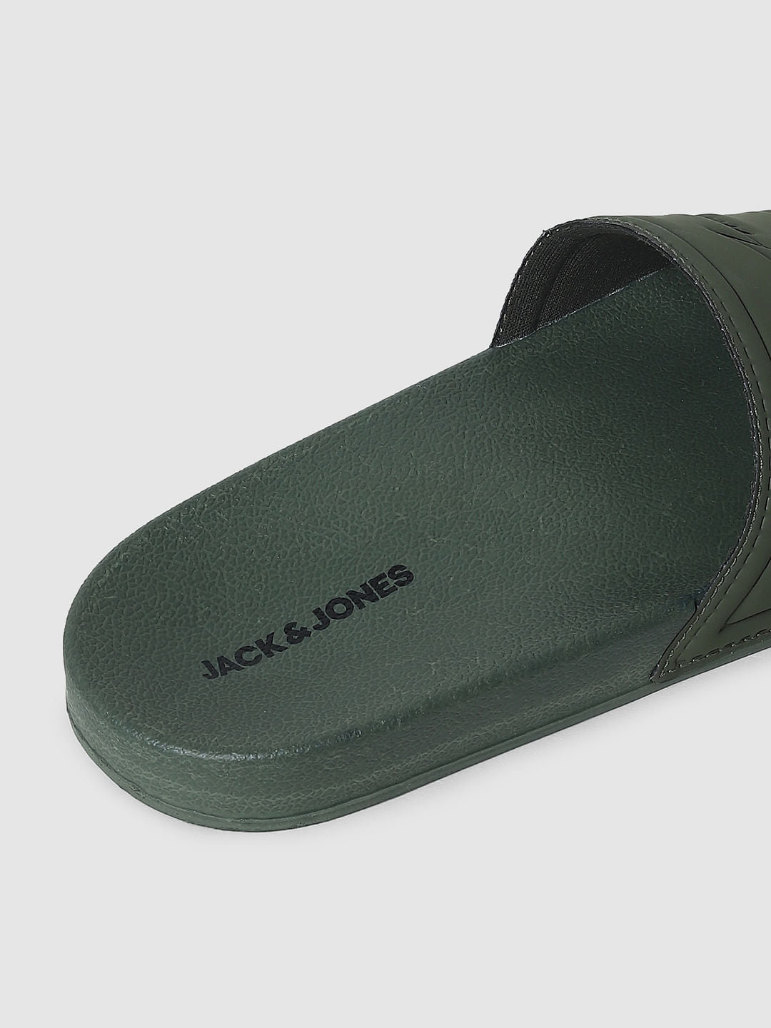 Green Logo Print Sliders