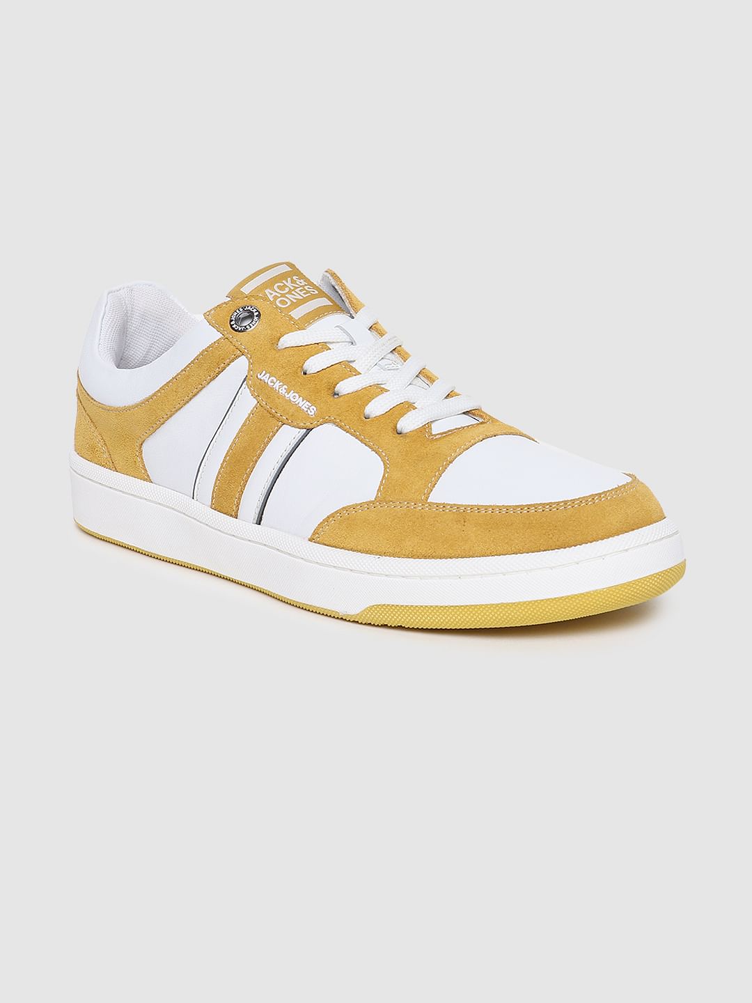 Yellow Colourblocked Sneakers - 6