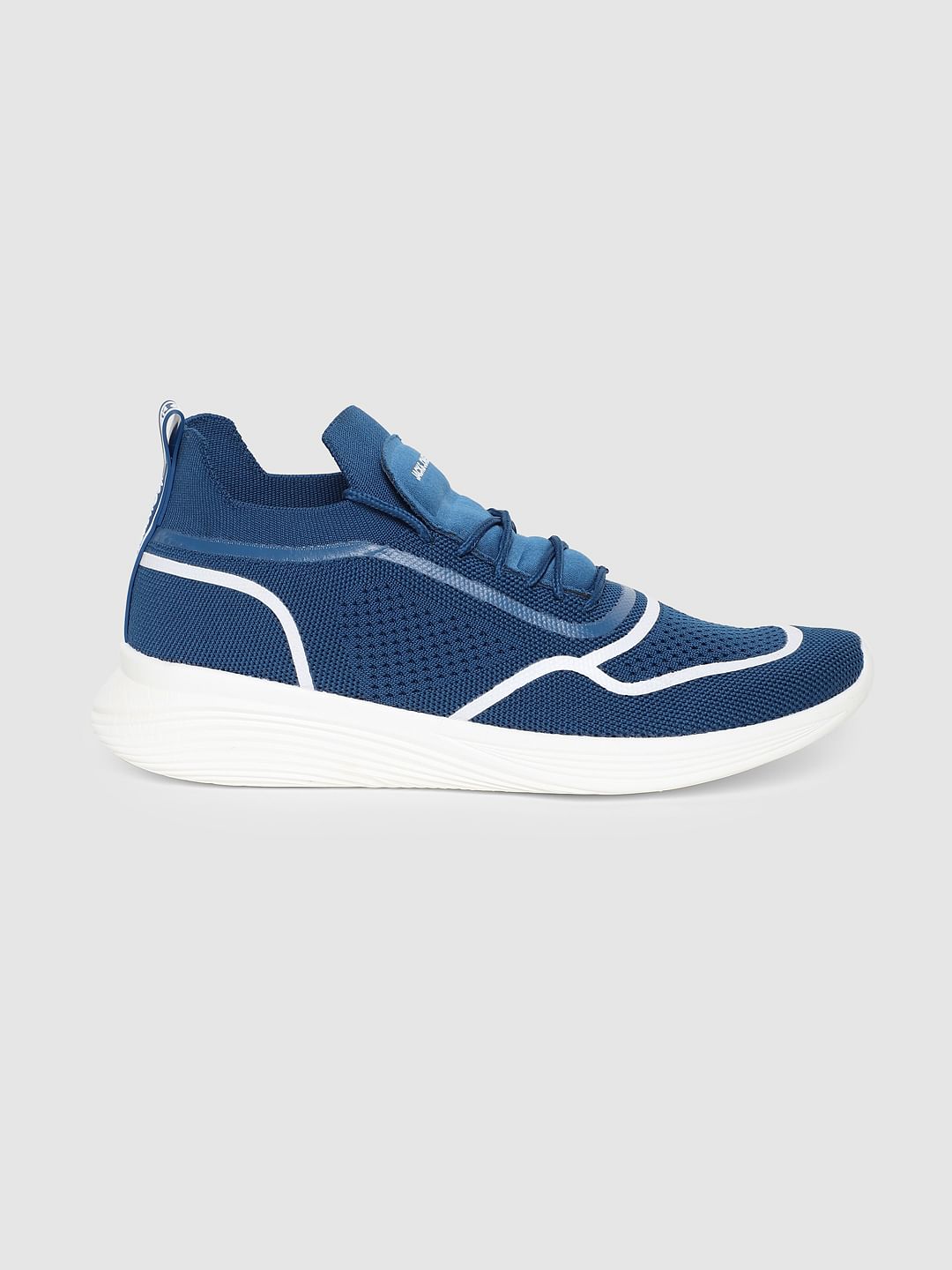 Blue Lace-Up Sneakers - 6